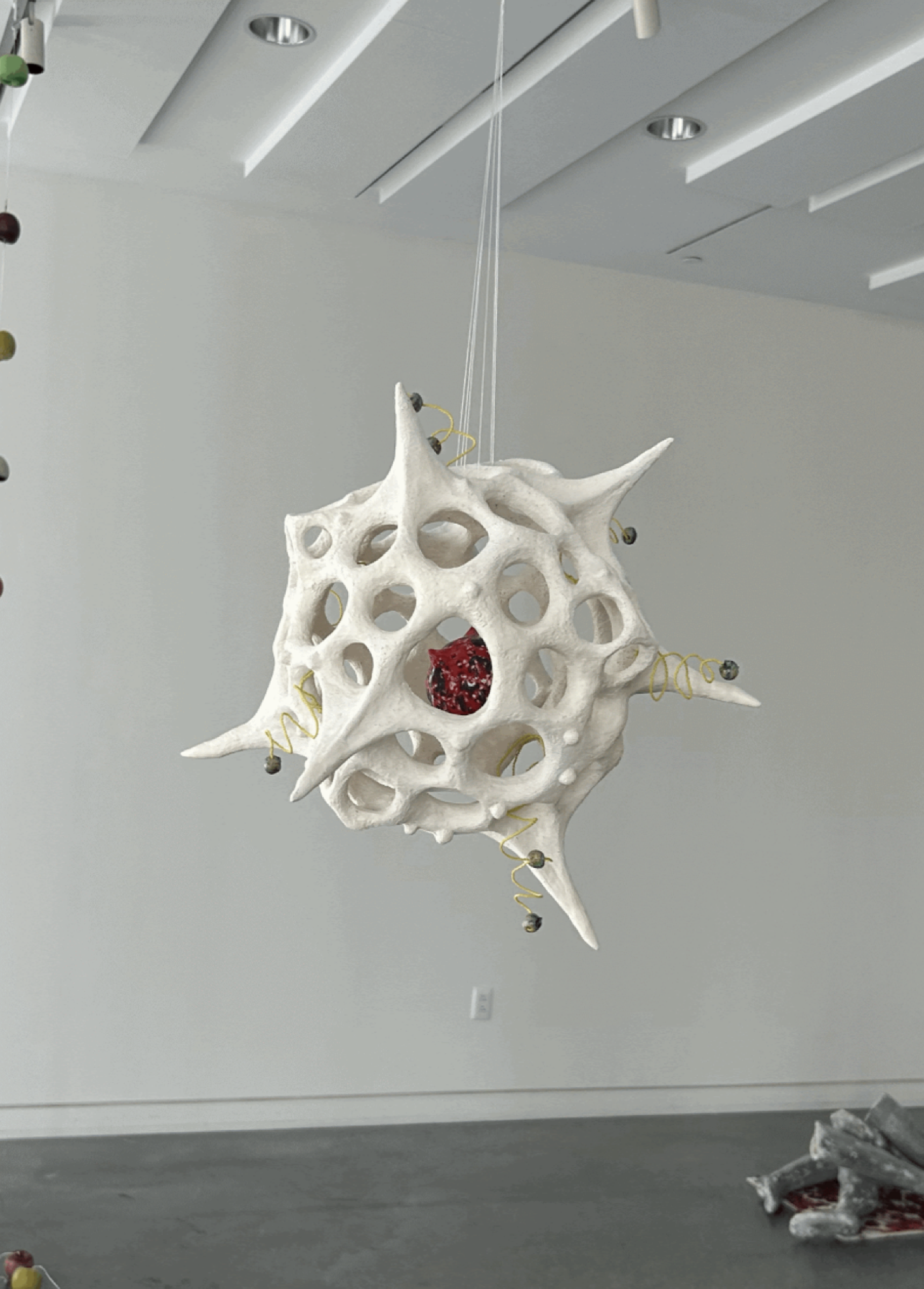 Microcosm II, handbuilt ceramic and glazed slipcast, Spring 2024