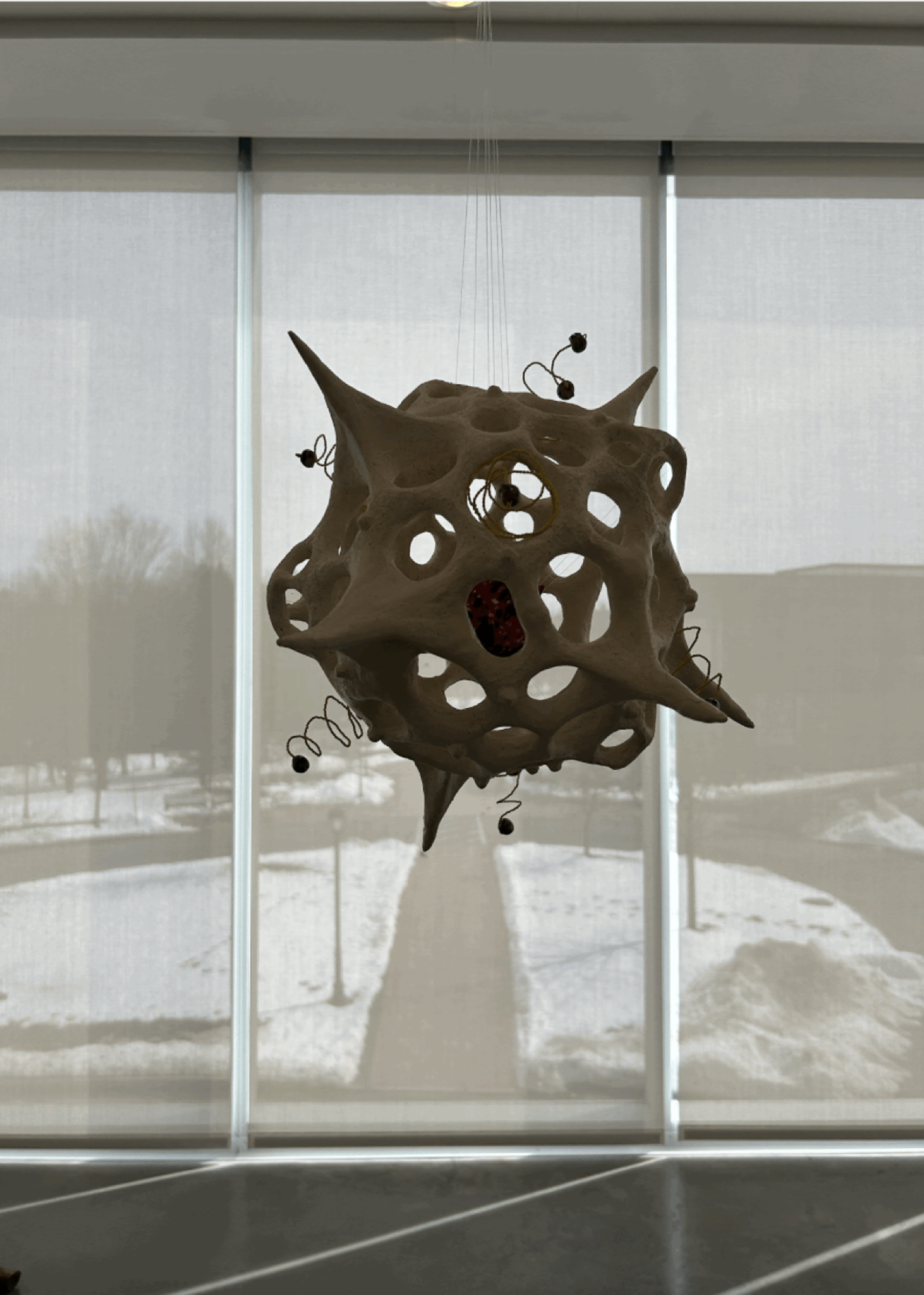 Microcosm II, handbuilt ceramic and glazed slipcast, Spring 2024