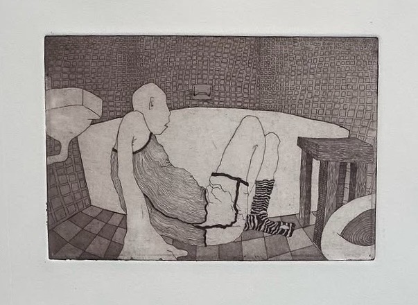 Untitled, intaglio print, Spring 2023